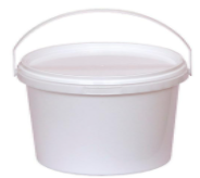 Банки полимерные круглые с крышкой 1 л 