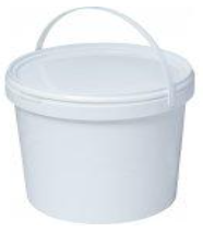 Банки полимерные круглые с крышкой 3,3 л 